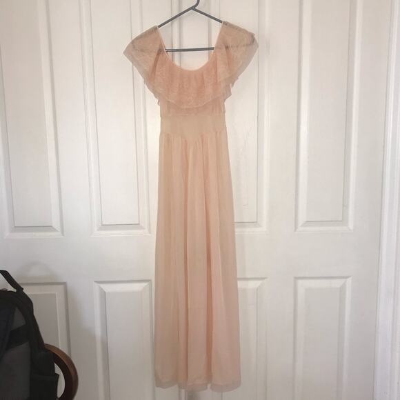 Vintage Van Raalte ‘50s sheer peach nightgown chemise size XS-S boudoir photos - Picture 2 of 9